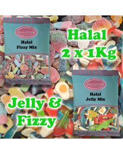 Halal Jelly and Fizzy Mix 2kg bundle