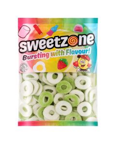Retro Sweets - A bulk 1kg bag of Sweetzone apple rings sweets