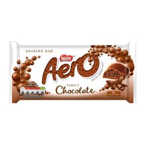 A milk chocolate sharing size chocolate bar made with bubbly chocolate