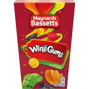 Delicious fruit-flavoured chewy gums made in a variety of dazzling colours, stamped with signature wine labels