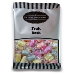 Fruit Rock - 1Kg Bulk bag of retro fruit flavour boiled sweets.