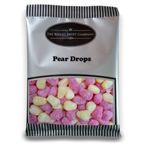 Pear Drops - 1Kg Bulk bag of traditional pear flavour boiled sweets