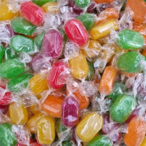 Sherbet Fruits bulk 3kg bag - traditional fruit flavour boiled sweets with a sherbet centre