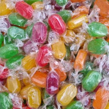 Sherbet Fruits bulk 3kg bag - traditional fruit flavour boiled sweets with a sherbet centre