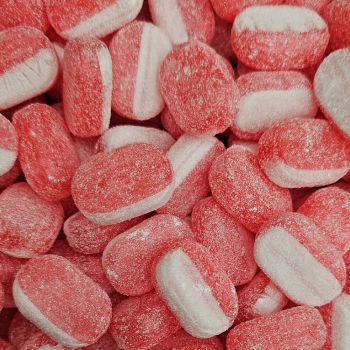 Strawberry and Cream 3kg - A bulk bag of strawberry and cream flavour, boiled sweets